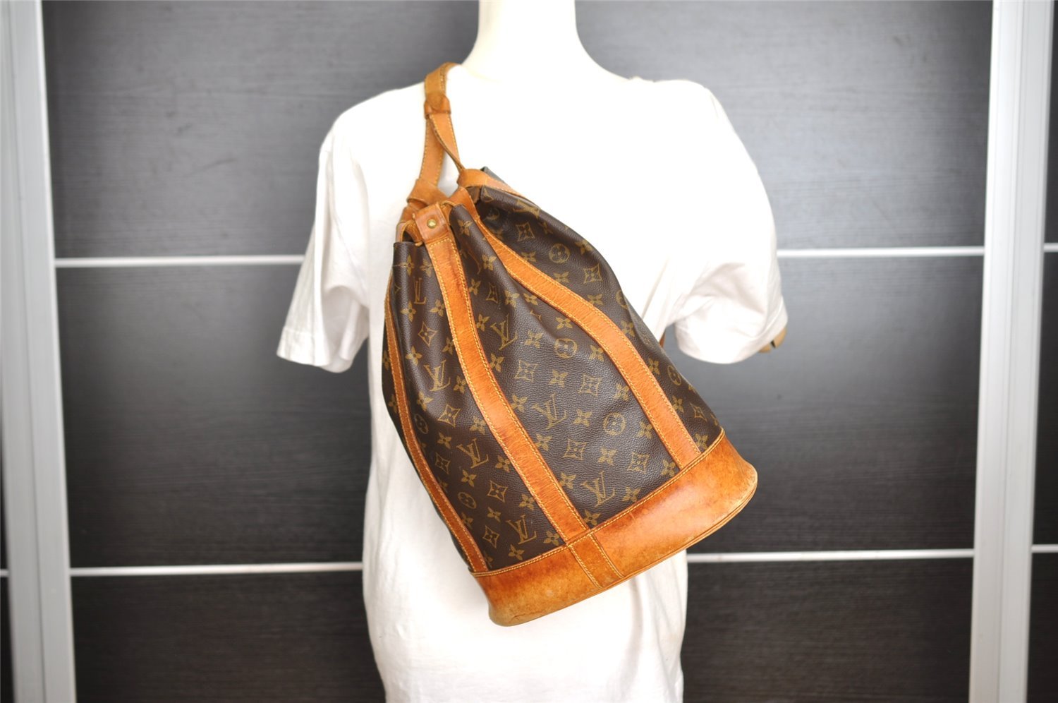 Authentic Louis Vuitton Monogram Randonnee PM Shoulder Bag M42243 LV 5473I