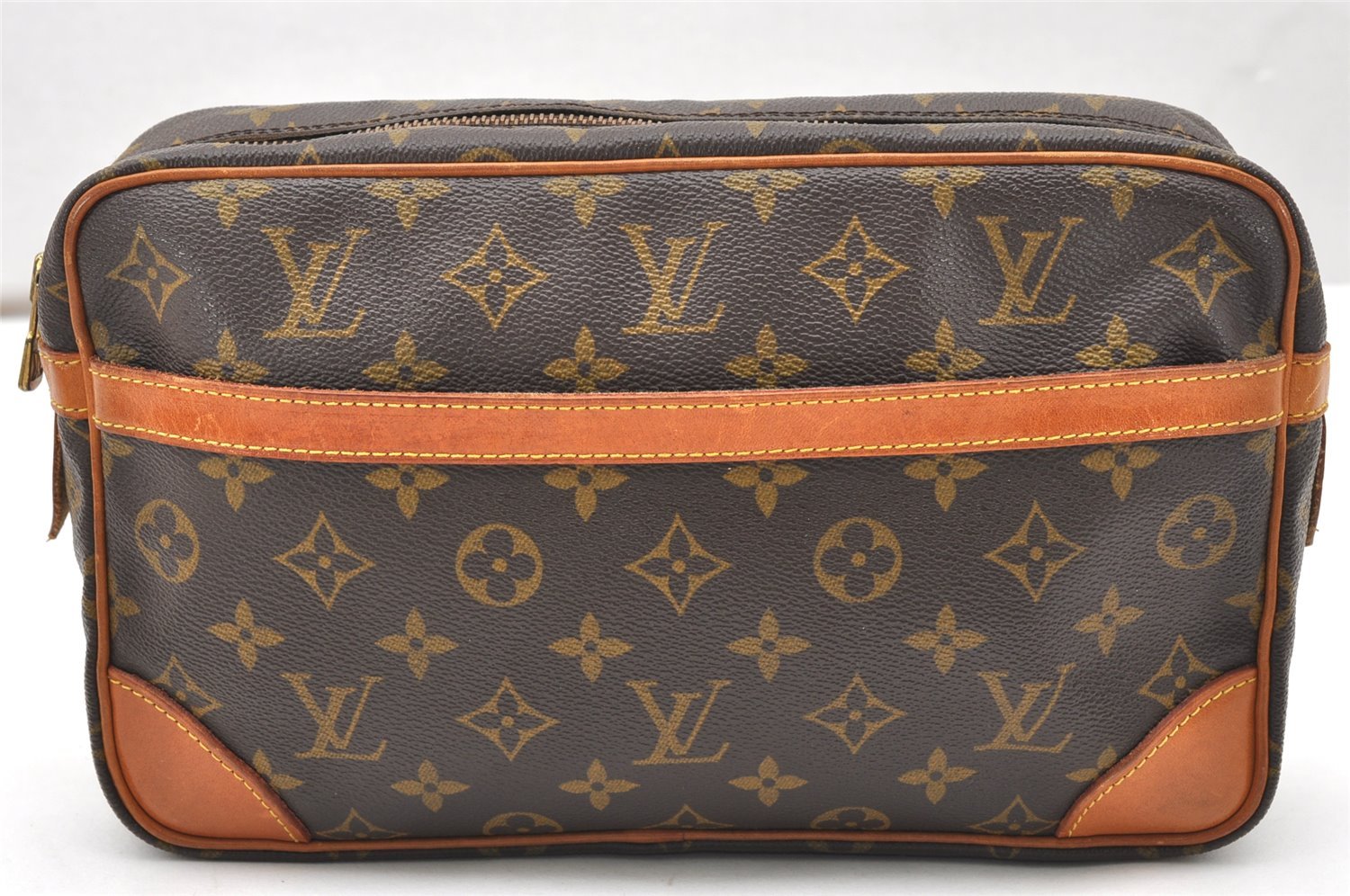Authentic Louis Vuitton Monogram Compiegne 28 Clutch Hand Bag M51845 LV 5474K