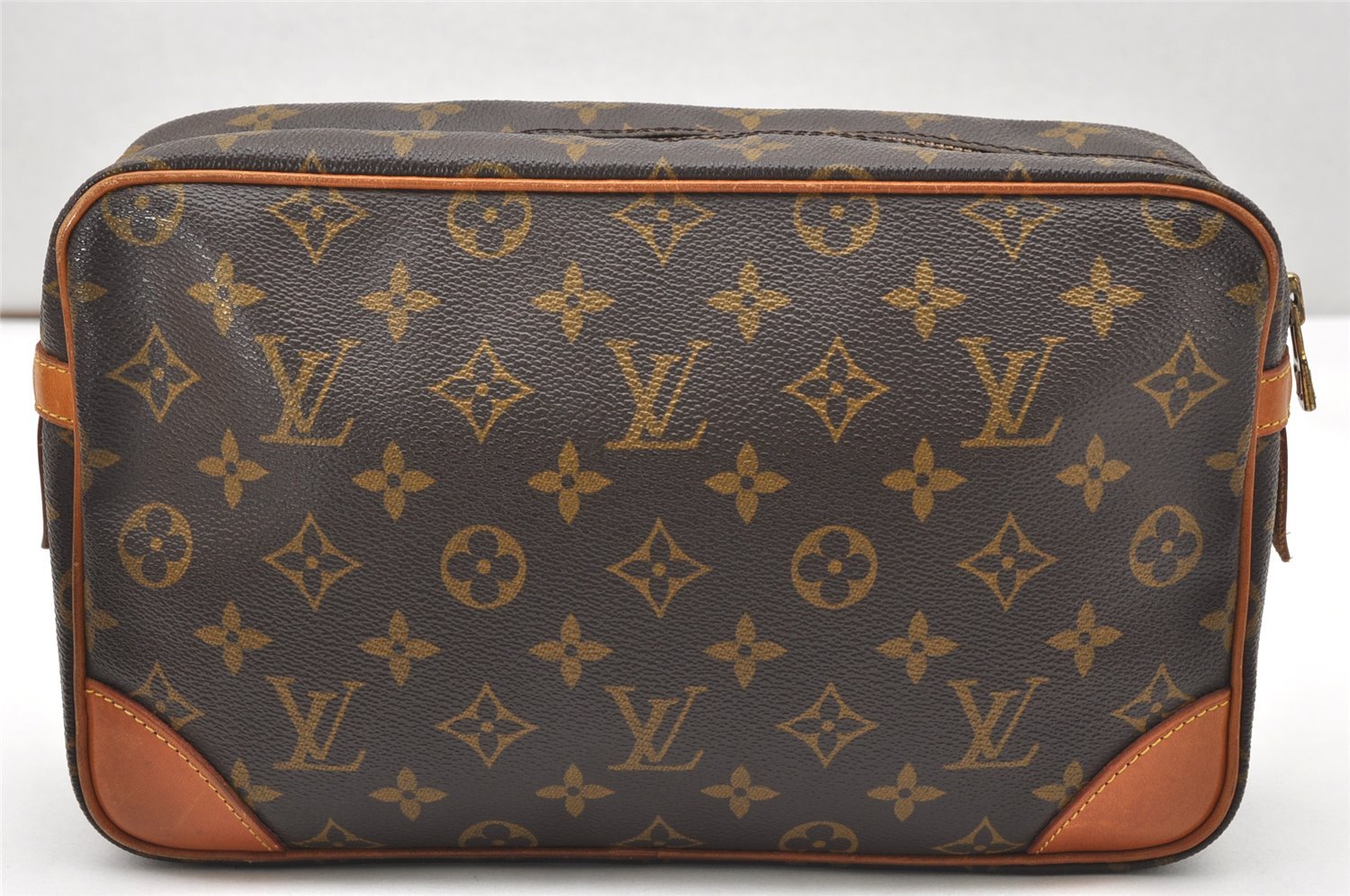 Authentic Louis Vuitton Monogram Compiegne 28 Clutch Hand Bag M51845 LV 5474K