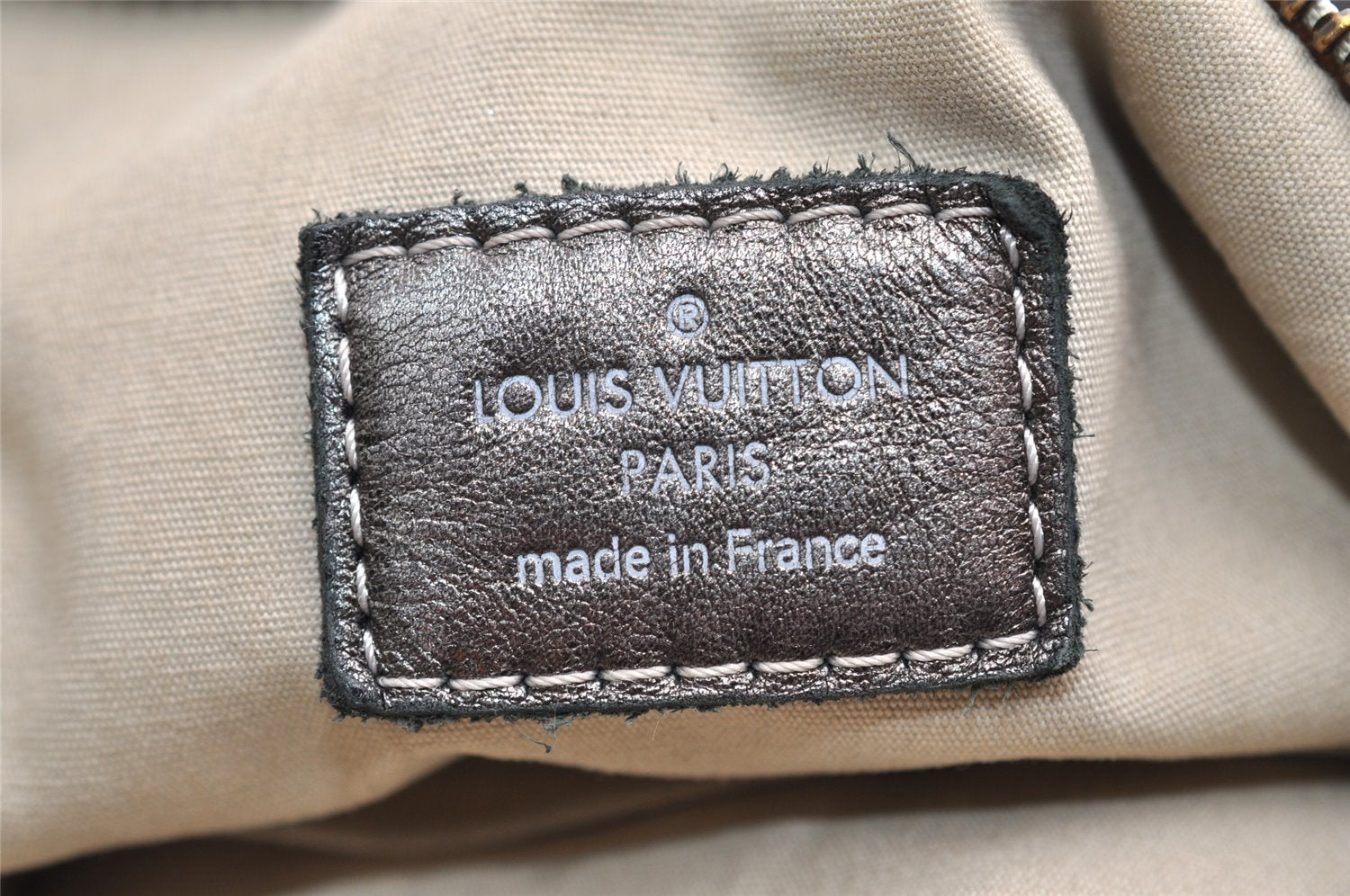 Auth Louis Vuitton Monogram Mini Lin Manon MM Shoulder Bag Gray M95618 LV 5475I