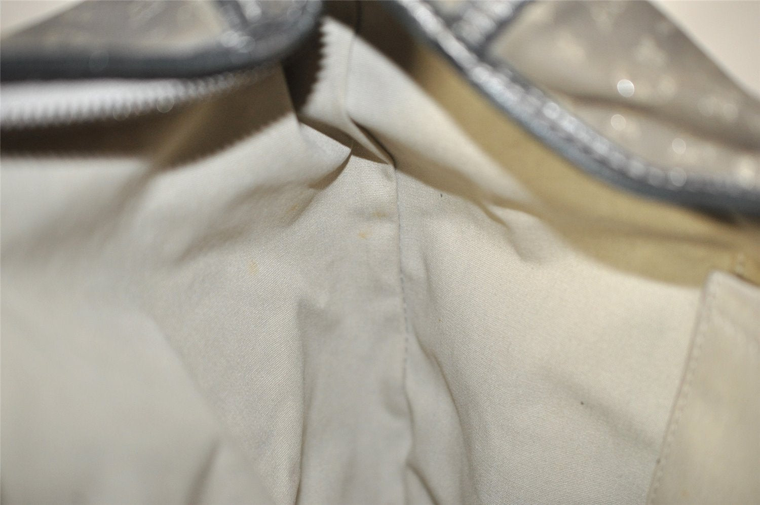 Auth Louis Vuitton Monogram Mini Lin Manon MM Shoulder Bag Gray M95618 LV 5475I