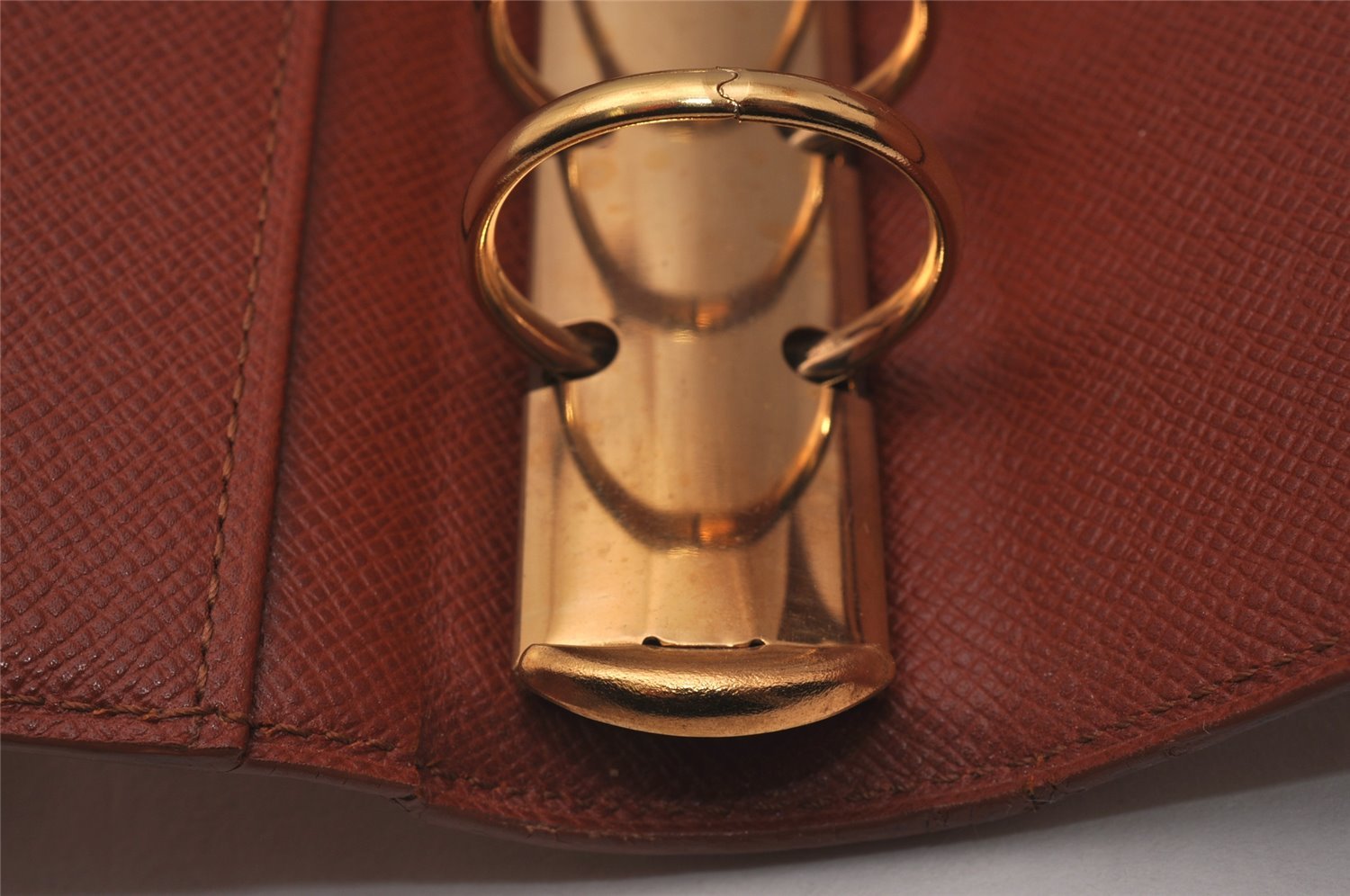 Authentic Louis Vuitton Epi Agenda MM Notebook Cover Brown R20043 LV 5476I