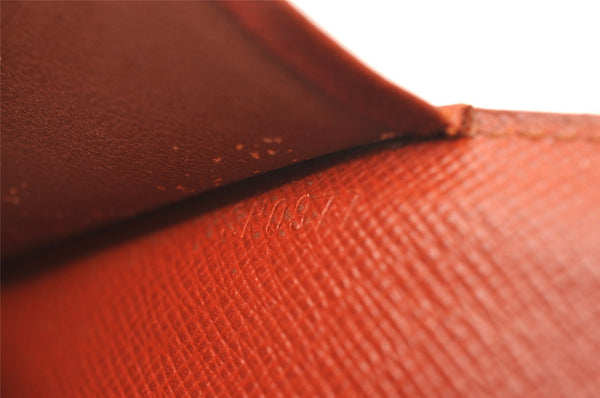 Authentic Louis Vuitton Epi Agenda MM Notebook Cover Brown R20043 LV 5476I