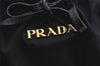 Authentic PRADA Tessuto Bow Ribbon Nylon Leather 2Way Hand Bag Black 5476K