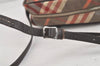 Authentic BURBERRY BLUE LABEL Check Shoulder Cross Bag Nylon Leather Beige 5477K