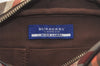 Authentic BURBERRY BLUE LABEL Check Shoulder Cross Bag Nylon Leather Beige 5477K