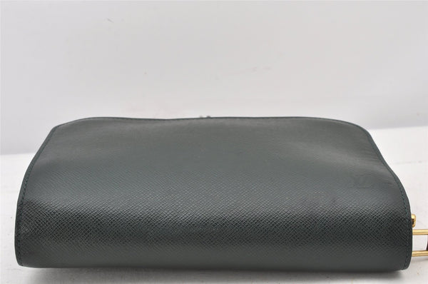 Authentic Louis Vuitton Taiga Baikal Clutch Bag Green M30184 LV 5478K