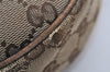 Authentic GUCCI Shoulder Cross Body Bag GG Canvas Leather 122790 Brown 5479I
