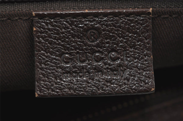 Authentic GUCCI Shoulder Cross Body Bag GG Canvas Leather 122790 Brown 5479I