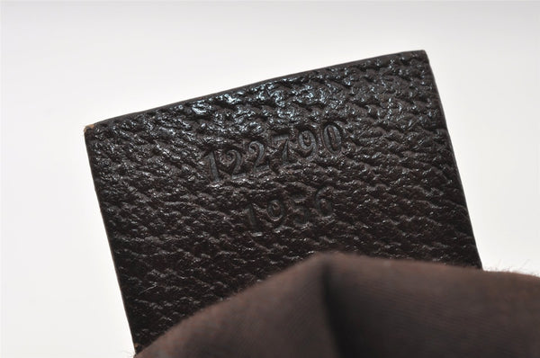 Authentic GUCCI Shoulder Cross Body Bag GG Canvas Leather 122790 Brown 5479I