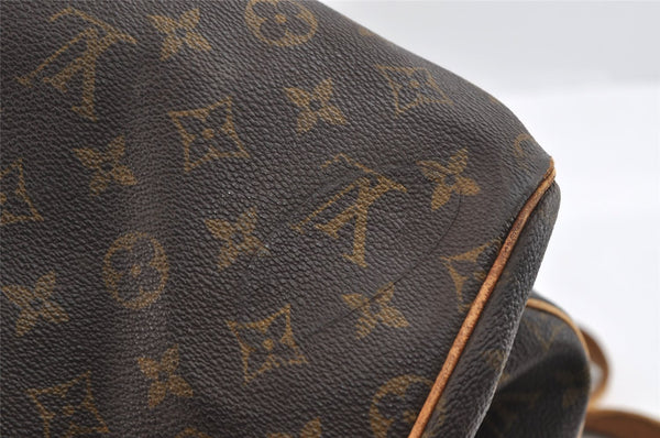 Authentic Louis Vuitton Monogram Sac Souple55 Hand Boston Bag M41622 Junk 5480I