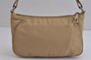 Authentic PRADA Nylon Tessuto Saffiano Leather Shoulder Hand Bag Beige 5480J
