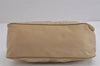 Authentic PRADA Nylon Tessuto Saffiano Leather Shoulder Hand Bag Beige 5480J