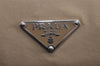 Authentic PRADA Nylon Tessuto Saffiano Leather Shoulder Hand Bag Beige 5480J
