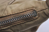 Authentic PRADA Nylon Tessuto Saffiano Leather Shoulder Hand Bag Beige 5480J