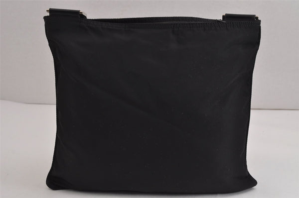 Authentic PRADA Nylon Tessuto Leather Shoulder Cross Body Bag Purse Black 5481J
