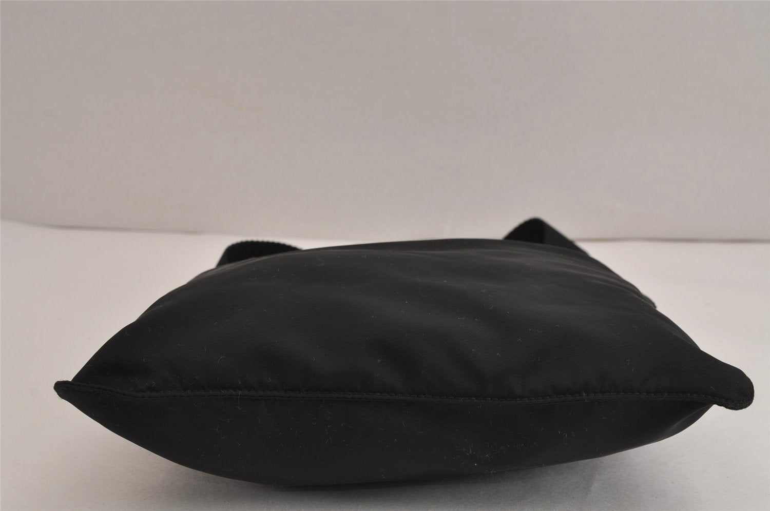 Authentic PRADA Nylon Tessuto Leather Shoulder Cross Body Bag Purse Black 5481J