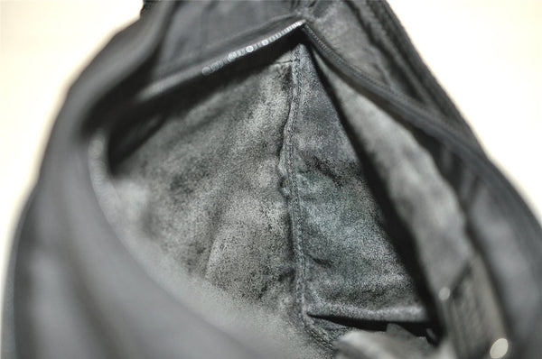 Authentic PRADA Nylon Tessuto Leather Shoulder Cross Body Bag Purse Black 5481J