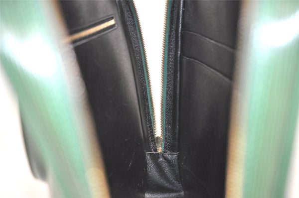 Authentic Louis Vuitton Epi Porte Documents Voyage Briefcase M54474 Green  5482I