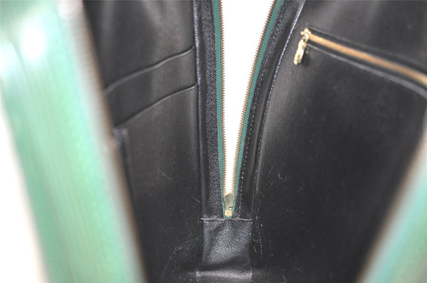 Authentic Louis Vuitton Epi Porte Documents Voyage Briefcase M54474 Green  5482I