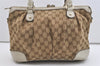 Authentic GUCCI Sukey 2Way Tote Bag GG Canvas Leather 247902 Brown 5483J