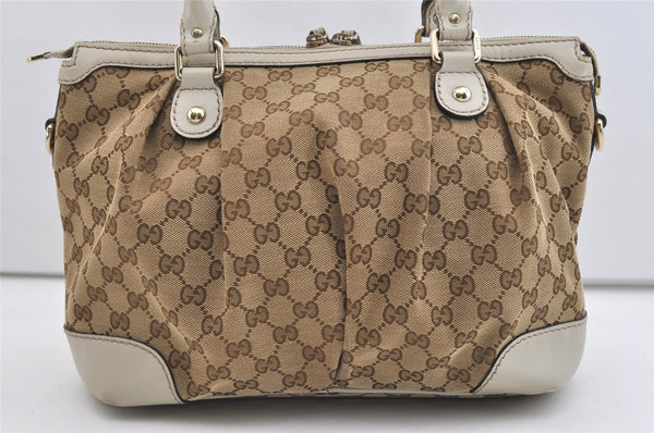 Authentic GUCCI Sukey 2Way Tote Bag GG Canvas Leather 247902 Brown 5483J