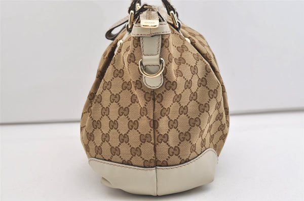 Authentic GUCCI Sukey 2Way Tote Bag GG Canvas Leather 247902 Brown 5483J