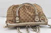 Authentic GUCCI Sukey 2Way Tote Bag GG Canvas Leather 247902 Brown 5483J