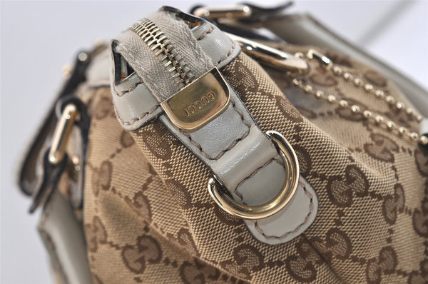 Authentic GUCCI Sukey 2Way Tote Bag GG Canvas Leather 247902 Brown 5483J