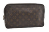 Auth Louis Vuitton Monogram Trousse Toilette 28 Clutch Hand Bag M47522 LV 5484J