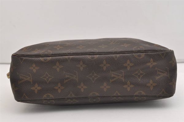 Auth Louis Vuitton Monogram Trousse Toilette 28 Clutch Hand Bag M47522 LV 5484J