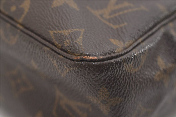 Auth Louis Vuitton Monogram Trousse Toilette 28 Clutch Hand Bag M47522 LV 5484J