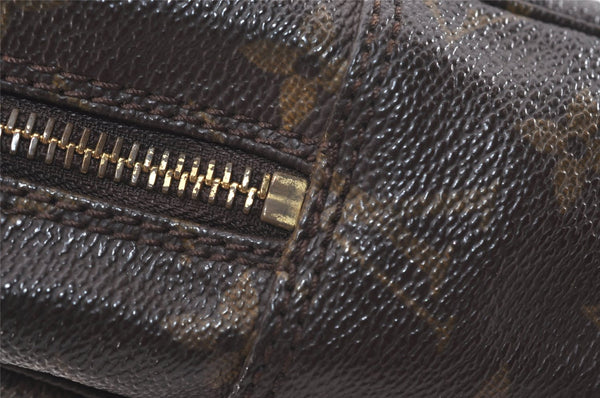 Auth Louis Vuitton Monogram Trousse Toilette 28 Clutch Hand Bag M47522 LV 5484J