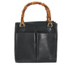 Authentic GUCCI Bamboo 2Way Hand Shoulder Bag Purse Leather Green Junk 5484K