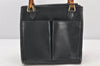 Authentic GUCCI Bamboo 2Way Hand Shoulder Bag Purse Leather Green Junk 5484K