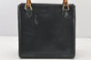 Authentic GUCCI Bamboo 2Way Hand Shoulder Bag Purse Leather Green Junk 5484K