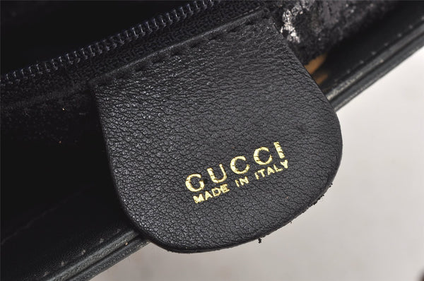Authentic GUCCI Bamboo 2Way Hand Shoulder Bag Purse Leather Green Junk 5484K