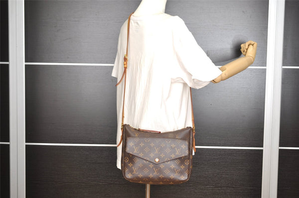 Authentic Louis Vuitton Monogram Mabillon Shoulder Cross Bag M41679 LV 5485I