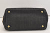 Authentic PRADA Vintage Canapa SS Denim 2Way Shoulder Hand Bag Purse Gray 5485J