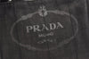 Authentic PRADA Vintage Canapa SS Denim 2Way Shoulder Hand Bag Purse Gray 5485J