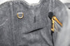 Authentic PRADA Vintage Canapa SS Denim 2Way Shoulder Hand Bag Purse Gray 5485J