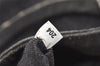 Authentic PRADA Vintage Canapa SS Denim 2Way Shoulder Hand Bag Purse Gray 5485J