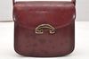 Authentic GUCCI Vintage Shoulder Cross Body Bag Purse Leather Bordeaux 5485K