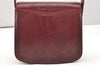Authentic GUCCI Vintage Shoulder Cross Body Bag Purse Leather Bordeaux 5485K