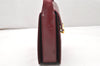 Authentic GUCCI Vintage Shoulder Cross Body Bag Purse Leather Bordeaux 5485K