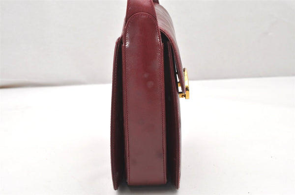 Authentic GUCCI Vintage Shoulder Cross Body Bag Purse Leather Bordeaux 5485K