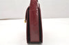 Authentic GUCCI Vintage Shoulder Cross Body Bag Purse Leather Bordeaux 5485K