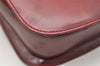 Authentic GUCCI Vintage Shoulder Cross Body Bag Purse Leather Bordeaux 5485K