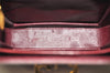 Authentic GUCCI Vintage Shoulder Cross Body Bag Purse Leather Bordeaux 5485K