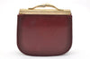 Authentic GUCCI Vintage Shoulder Cross Body Bag Purse Leather Bordeaux 5485K